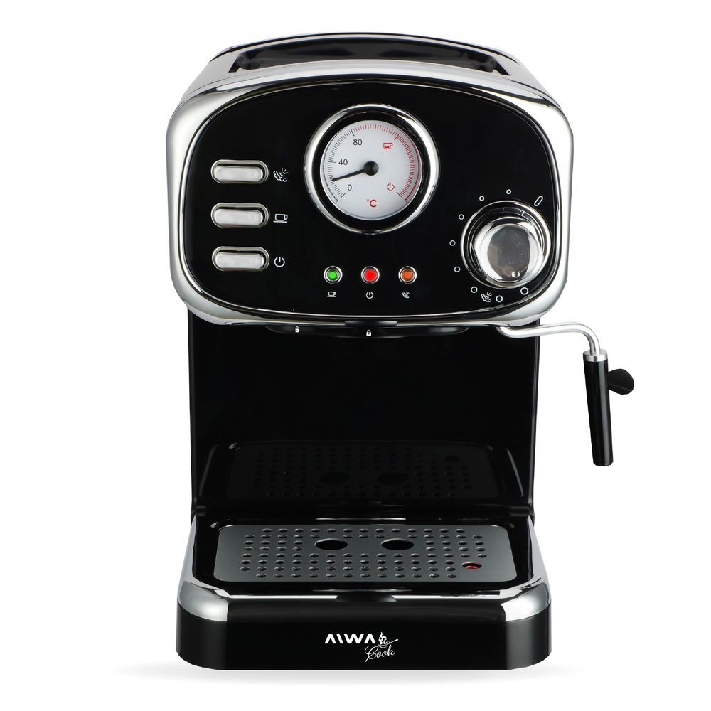 Cafetera Spresso Aiwa 1-25 Lts Negra